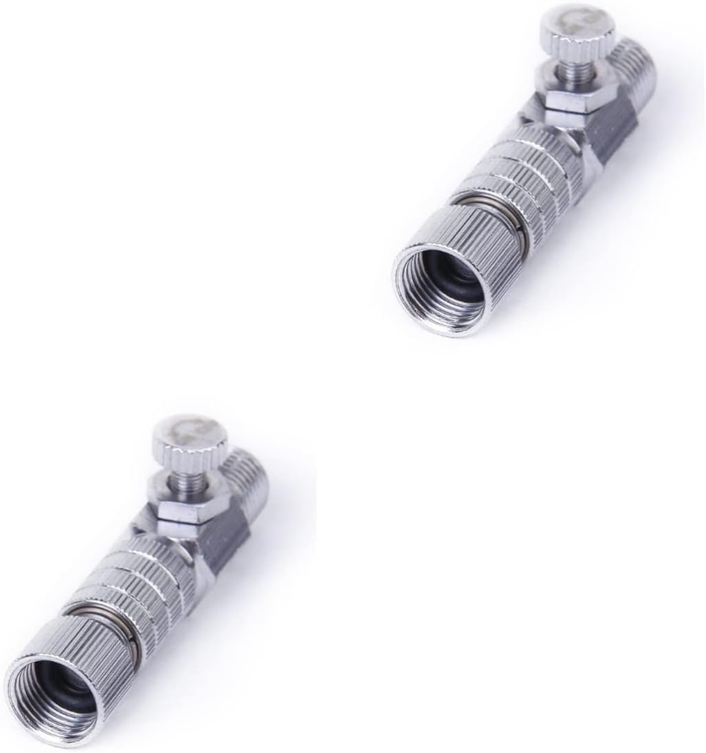 Artibetter 2pcs Airbrush Quick Disconnect Coupler Airbrush Disconnect Coupler 1/8 Inch Quick 1/8 Inch Release Coupling Adjustable T118
