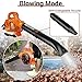 Handheld Leaf Blower, 26cc 2-Stroke Gas Leaf Vacuum Blower Gasoline Powered for Cleaning Garden, Yard, Road, 750w Cordless Leaf Blower Gas Powered