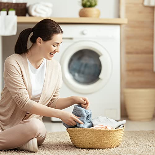Gaiamade Set Of 2 Woven Seagrass Basket With Handles And Liner For Plant Pot, Belly Basket, Storage Basket, Wicker Baskets, Basket For Plant Baskets Indoor, Natural Seagrass Basket, Size Ml #TOP5
