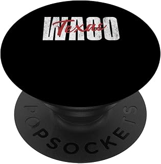 Waco Texas Travel Gift Graphic Design PopSockets Adhesive PopGrip