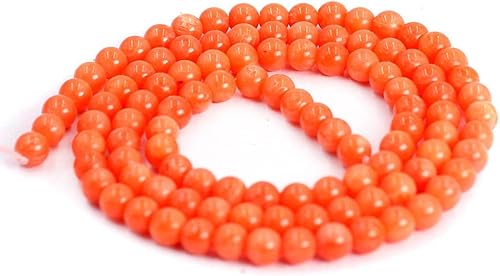 Natural 2 3 4 6 0.315 in redondo naranja mar bambú coral joyería DIY cuentas Strand 15 pulgadas piedra natural para collar pulsera DIY diseño (0.118