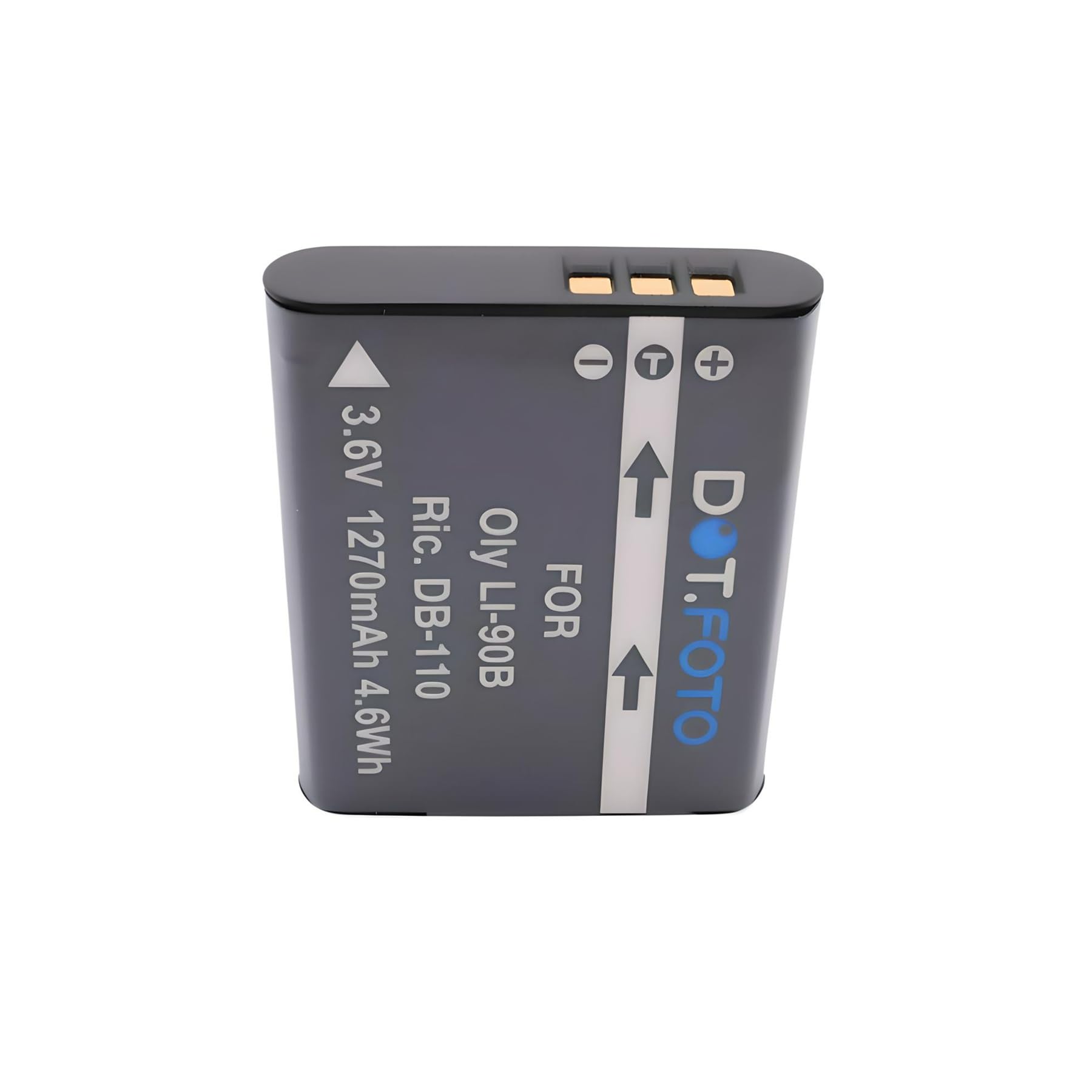 2 X Dot.Foto LI-90B, LI-92B Premium 3.6v / 1270mAh Batterie Rechargeable Pour Olympus SH-50, SH-60 / TG-6, TG-5, TG-4, TG-3, TG-2, TG1 / XZ-2 / DS-2600, DS-9000, DS-9500