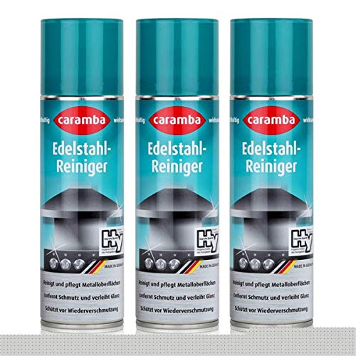 Edelstahl-Reiniger Spray 250ml - Reinigt & pflegt - 633002 (3er Pack)