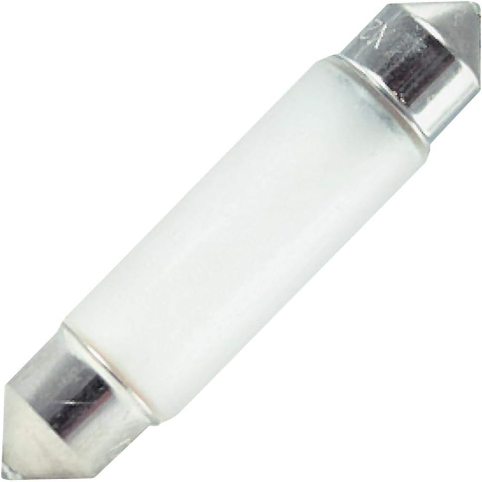 Bulbrite 715635 - 5 Watt Xenon Festoon Light Bulb, 12 Volt, T3-1/4, Frosted