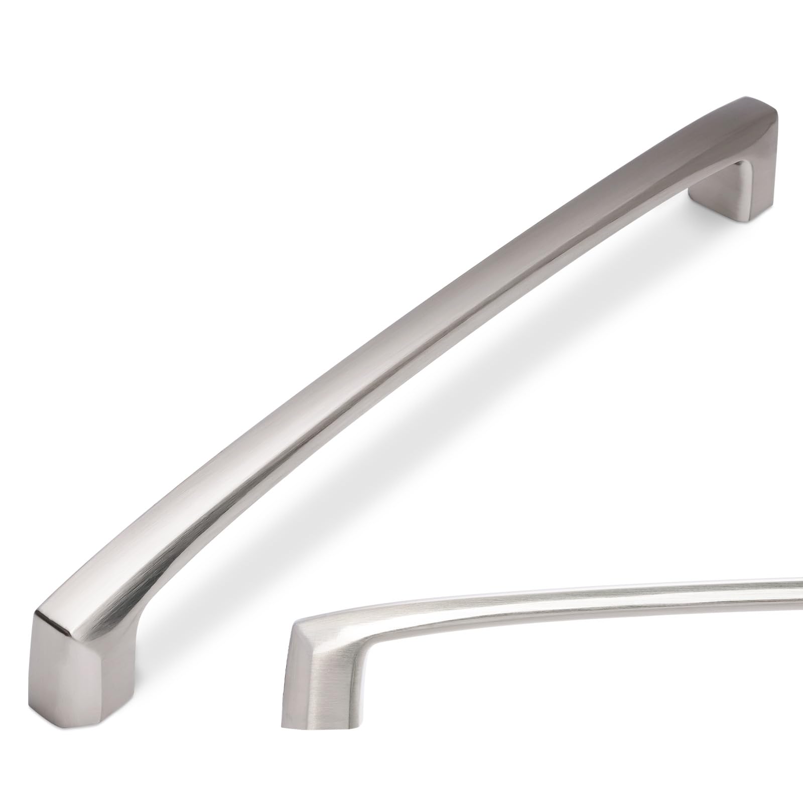 10 Pack 5 Inch Kitchen Cabinet Handles Brushed Satin Nickel Cabinet Pulls Silver Drawer Pulls Zinc Alloy Kitchen Hardware — Amazon image 8