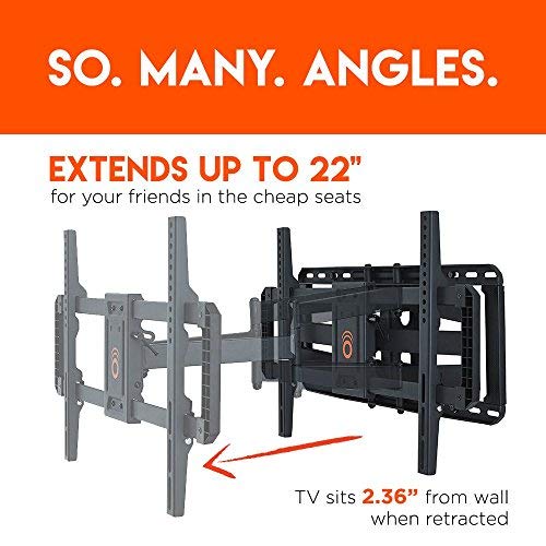 CHOGEAR Soporte de Montaje en Pared de TV Giratorio e inclinable de Movimiento Completo para la mayoría de los televisores 42-80 Pulgadas