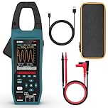HANMATEK Multimetro con Oscilloscopio 2 in 1, Pinza Amperometrica Professionale, 5 MSa/s, Banda 1MHz, NCV, Bluetooth, Display TFT da 2,8", 600A/1000V, CO601