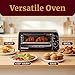 Elite Gourmet ETO236 Personal Compact 2 Slice Countertop Toaster Oven with 15 Minute Timer & Adjustable Temperature, Bake, Broil, & Toast, Black