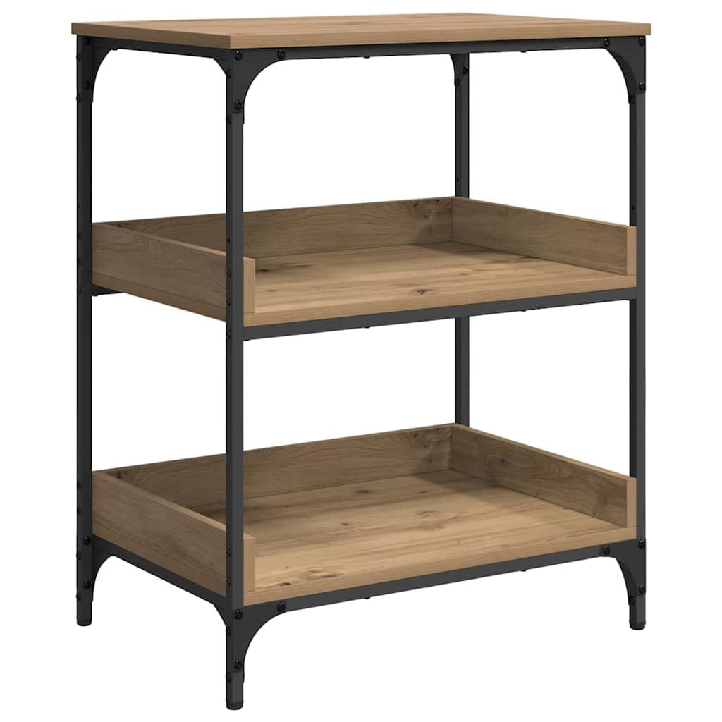 vidaXL Carro de Cocina Roble artesanal 60 x 41 x 80.5 cm