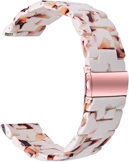 Resin Band Compatible with Amazfit GTS 3/GTS 4/GTR Mini/GTS 2/ GTS 2e/ GTS 2 Mini/GTS 4 Mini Bands, 20mm Replacement Adjustable Band for Amazfit Bip U Pro/Bip 3/Bip 3 Pro/Bip Lite/Bip S/Bip S lite/Bip U Wristband