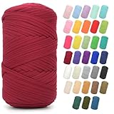 best fabric for t shirt: Complete Review & Guide 10 400G Tshirt Yarn for Crocheting,Burgundy T Shirt Chunky Elastic Fabric Thick T-Shirt Crochet Yarn for Beginners Crocheting Hand Knitting Bag/Basket/Coasters/DIY Crafts/Home Decor