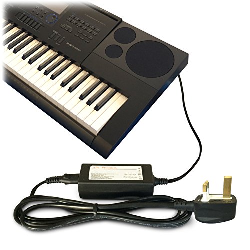 Compatible/Replacement Casio 12V / 12 Volt Ac Mains Adapter Adaptor Power Supply Cord (Replace Parts AD-A12150LW, AD-A12150, Privia Pro) for Select Casio Keyboards/Digital Piano/Synthesizers