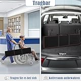 FIVMEN 2X Rollstuhlrampe Teleskop 91-153 cm Aluminium Rampe Rollstuhl Tragfähigkeit 300 kg Teleskoprampe Auffahrrampe Laderampe Verstellbare Tragbare für Rollstühle & Scooter