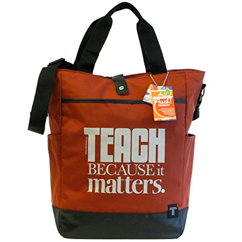 Teacher Peach Inspirational Teacher Tote Bag - Teacher Appreciation Gift