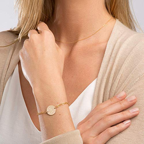 Medical Alert Id Bracelet For Women, Children, Custom Adjustable, Personalized Engraved, Emergency, 14K Gold Filled, Rose, Sterling Silver (Cg343B_5-8). #TOP2