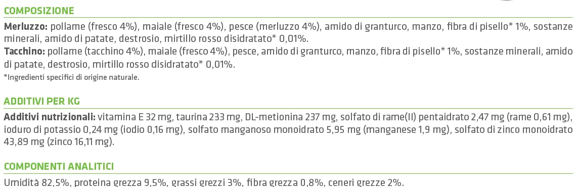 Natural Trainer Cibo Umido per Gatti Adulti Sterilizzati, Multipack Tacchino e Merluzzo, 24 x 85 g