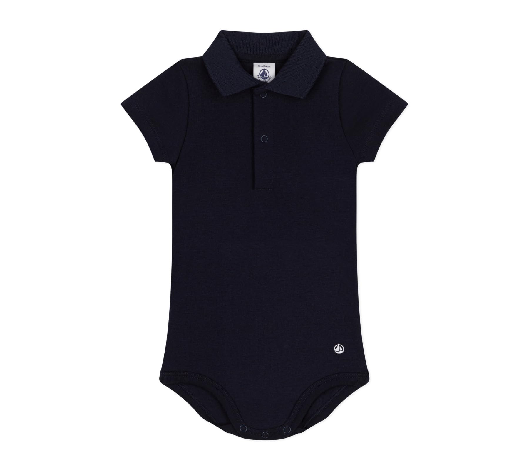 Petit Bateau Baby-Jungen Kurzärmeliger Body mit Polokragen