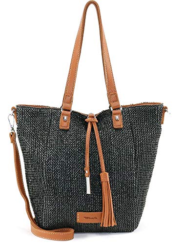 Bolso shopper Tamaris Claudia Cityshopper L negro con amplio compartimento principal
