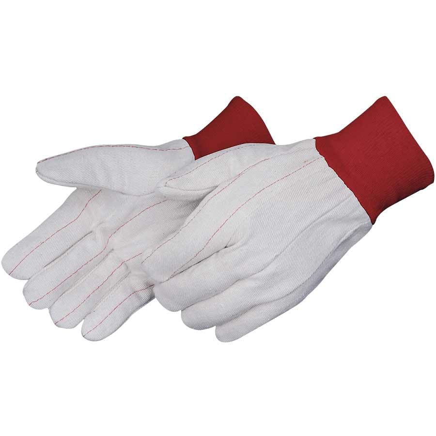 4518Q/CR Double Palm Work Gloves, 18oz Cotton/Polyester Corduroy, Nap-In Liner, White Knit Wrist, Clute Pattern, Men's, One Size Fits Most (Pack of 12)