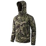 LiGG Herren Softshelljacke Camouflage Jagdjacke Wasserdicht Winddicht Military Funktionsjacke Winter Warm Innenfutter Regenjacke Skijacke