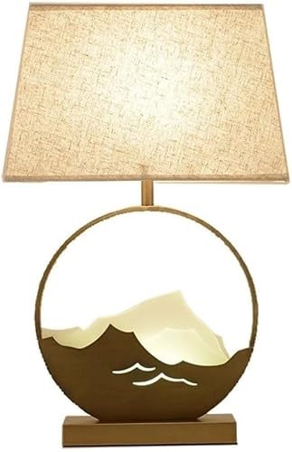 CONGRUI Desk Lamp Bedside Table Chinese Zen Bedroom Decoration Hotel Creative Fabric Light