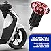 Titwaye 2 PCS Motorcycle Bar Ends, Shockproof Handlebar Grips End Plugs, Aluminum Alloy Handle Bar Weights Guards, Universal Modification Parts for Car Off-Road Motorcycle (Red)