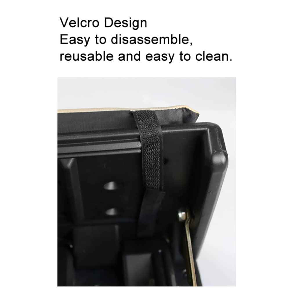 Generic Fußstütze 4-Fach höhenverstellbare Fußstütze unter dem Schreibtisch mit abnehmbarem weichem Fußstützenpolster, max. Belastung 100 kg, ergonomisches Design zur Linderung von Rücken