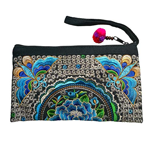 Sabai Jai - Smartphone Wristlet Bag - Handmade Embroidered Boho Clutch Wallets Purses #TOP16