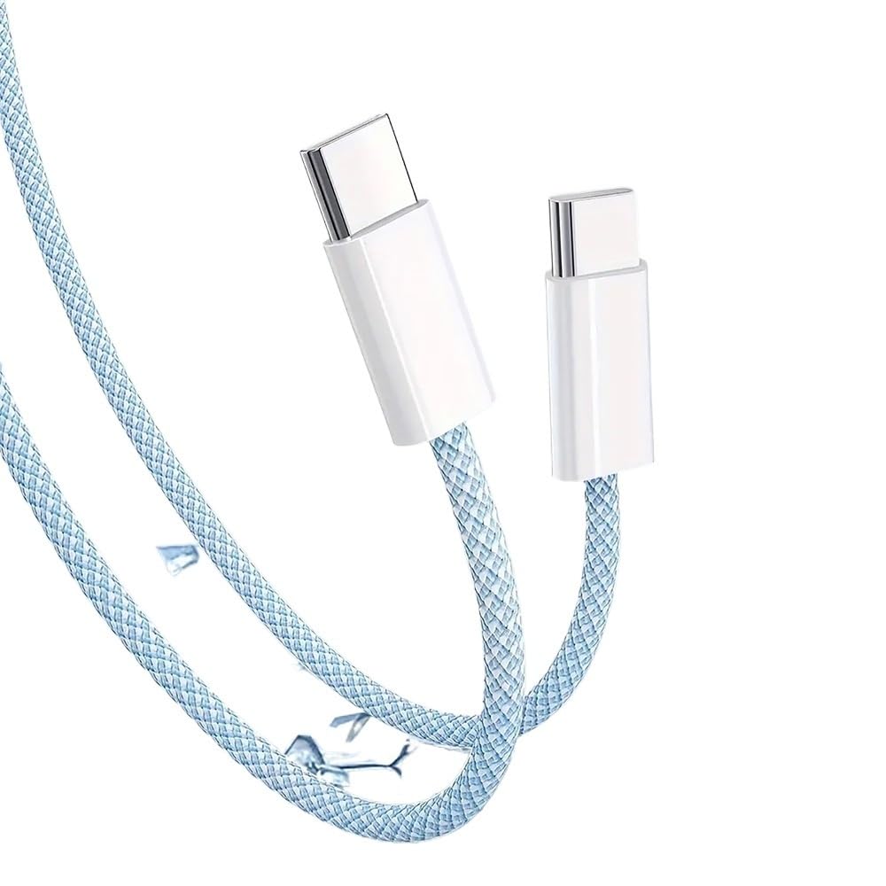 PD Lot de 4 câbles USB C vers type C 60 W Charge rapide 2 m