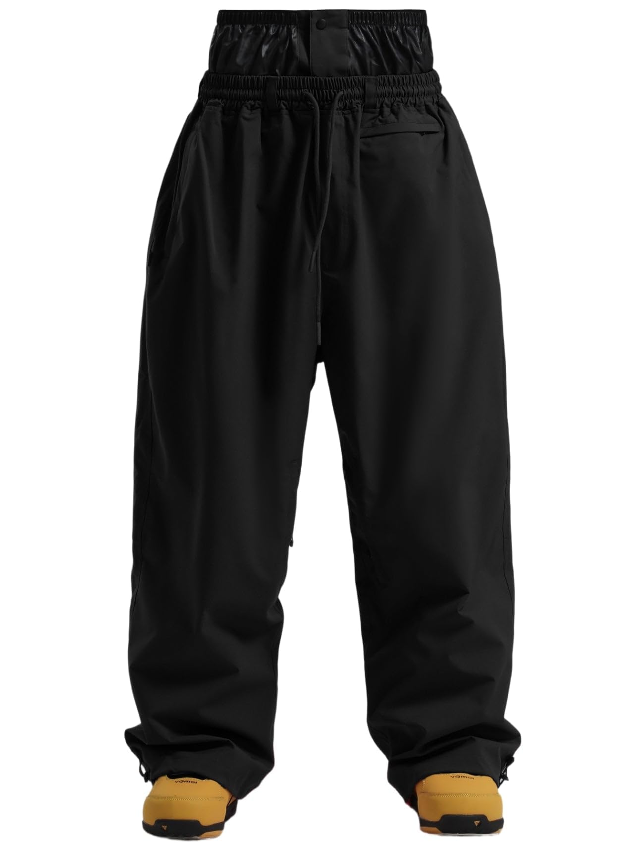 GSOU SNOW Hombres Mujeres Pantalones de Esquí Holgados Pantalones de Snowboard Baggy Pantalones de Nieve Oversize - Multibolsillos Impermeable Antiviento Transpirable Cálido