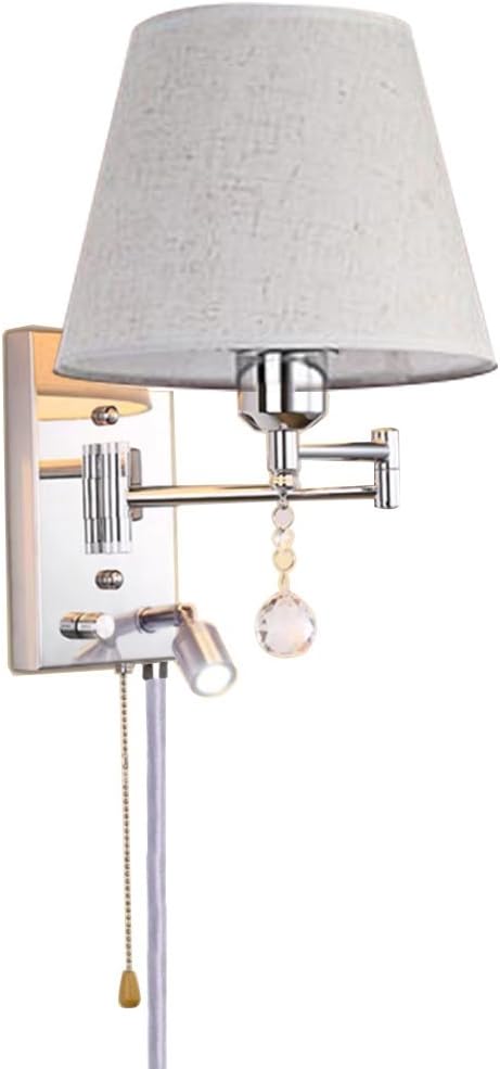 Blасk Frіdау - 50% оƒƒ Plug in Wall Lamp Dual Control Switch E27 Bedroom Bedside Metal & Cloth Lampshade Wall Sconce LED Reading Lamp Work Lights ( Size : 30cm×22cm ) Blасk Frіdау - 50% оƒƒ Plug in Wall Lamp Dual Control Switch E27 Bedroom Bedside Metal & Cloth Lampshade Wall Sconce LED Reading Lamp Work Lights ( Size : 30cm×22cm )