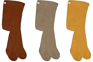 Baby Girls Brown Tights Toddler Premium Organic Cotton Newborn Infant Stockings 3 Pack