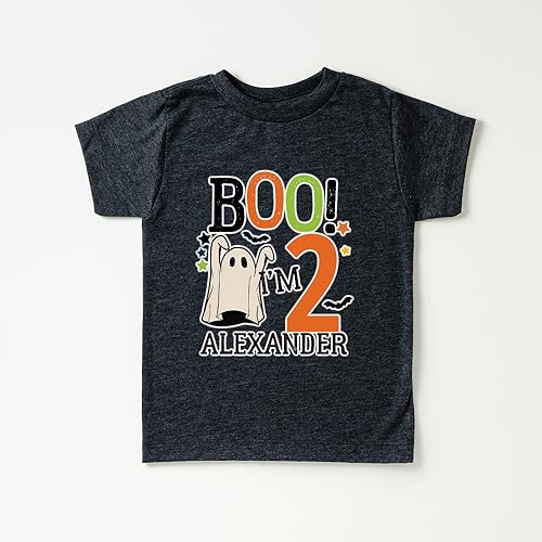 Halloween birthday shirt, Boo I am Two, Toddler Shirt for Boys Girls Kids Birthday Party Outfit4