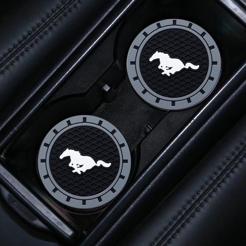 2 Pzs Portavasos de silicona negro para auto 2.75 pulg miniatura 7