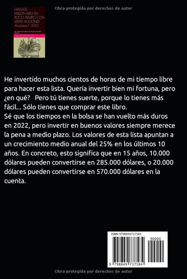 Miniatura 2 de HÁGASE MILLONARIO EN POCO TIEMPO CON ESTAS ACCIONES Acciones 1 -100 LAS ACCIONES CON LAS QUE PUEDE HACERSE MILLONARIO EN 35 AÑOS CON 150 USD DE ...