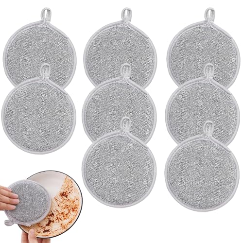 Waterjake - Set di 8 panni per la pulizia in acciaio inox, 8 panni per la pulizia in acciaio inox