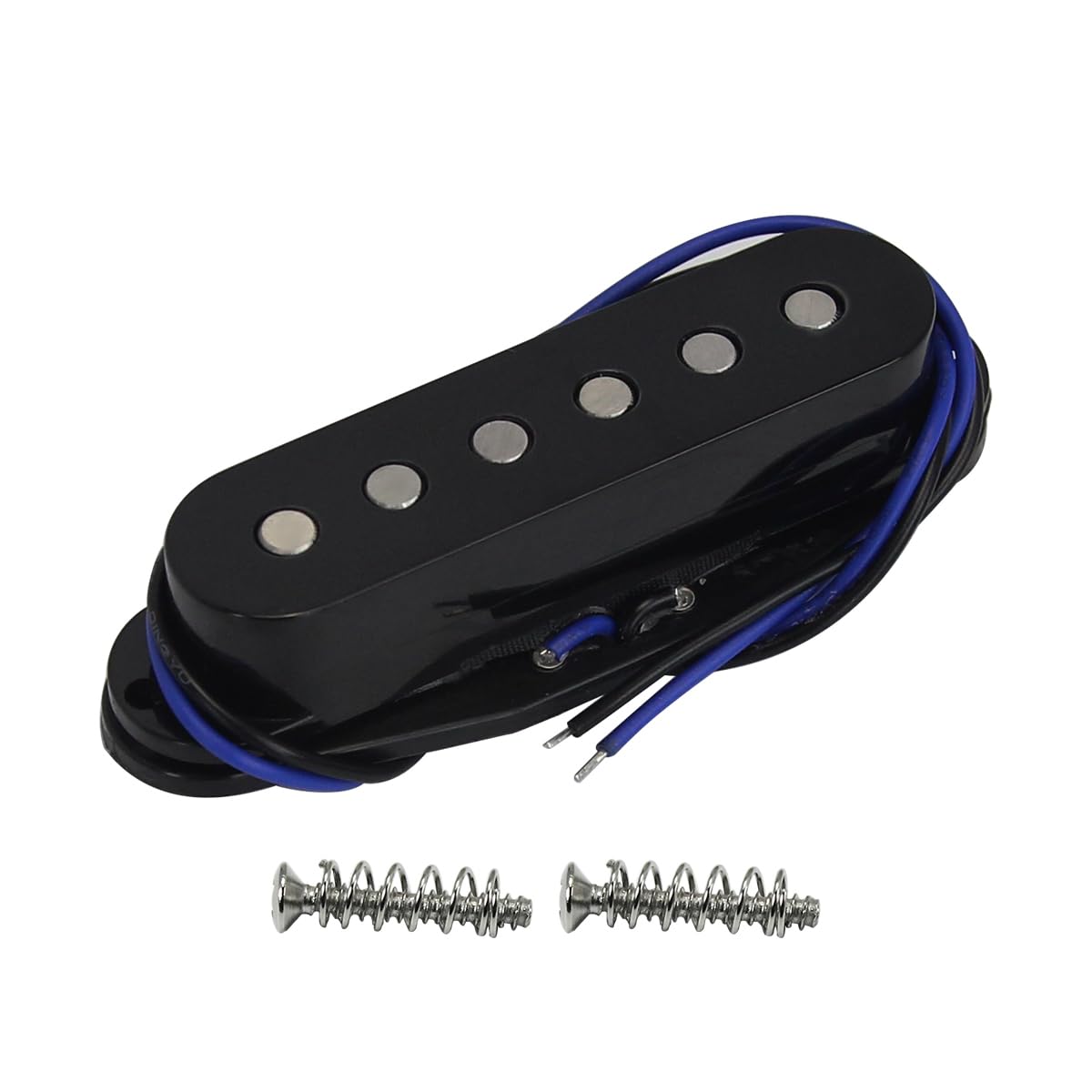 FLEOR Alnico 5 HSS Single-Coil Humbucker Tonabnehmer Set 14-15K Schwarz