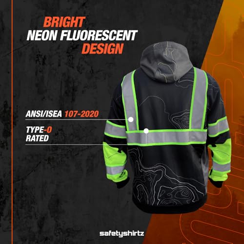 SafetyShirtz Men's SS360 ANSI Type-O Stealth Graphic Hoods and Zip Ups3