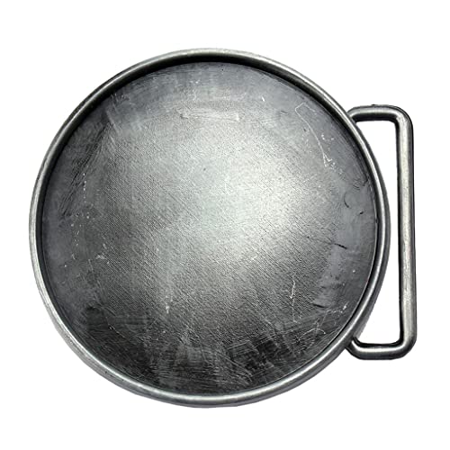 Generic 2x Fivela de Cinto Cowboy Redonda Masculina de Liga de Zinco Fivela Hip Hop Clássica Ocident