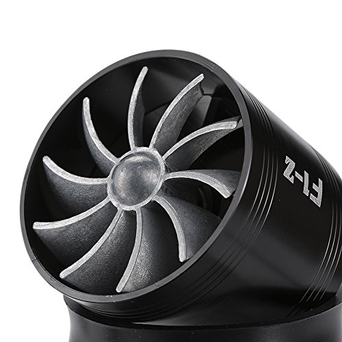 Honeytecs Entrada de Filtro de Ar de Poupança de Gás de Combustível Universal Único/Duplo Turbocompr