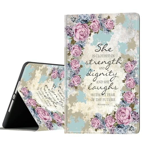 Funda para iPad 10.9 con soporte de lápiz y diseño de Proverbios 31