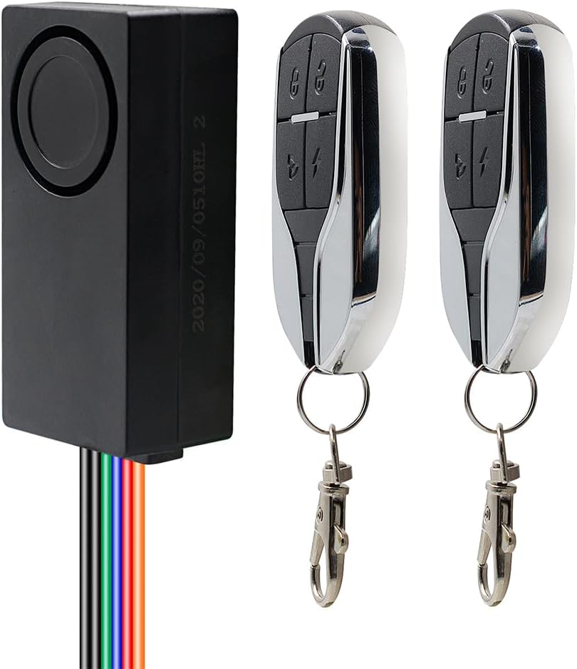 Garneck 1 Set Car Keyless Entry System Anti-Theft Motorcycle Alarm Electric Car Remote Alarm for Electric Car Motorcycle Bike Security Alarm