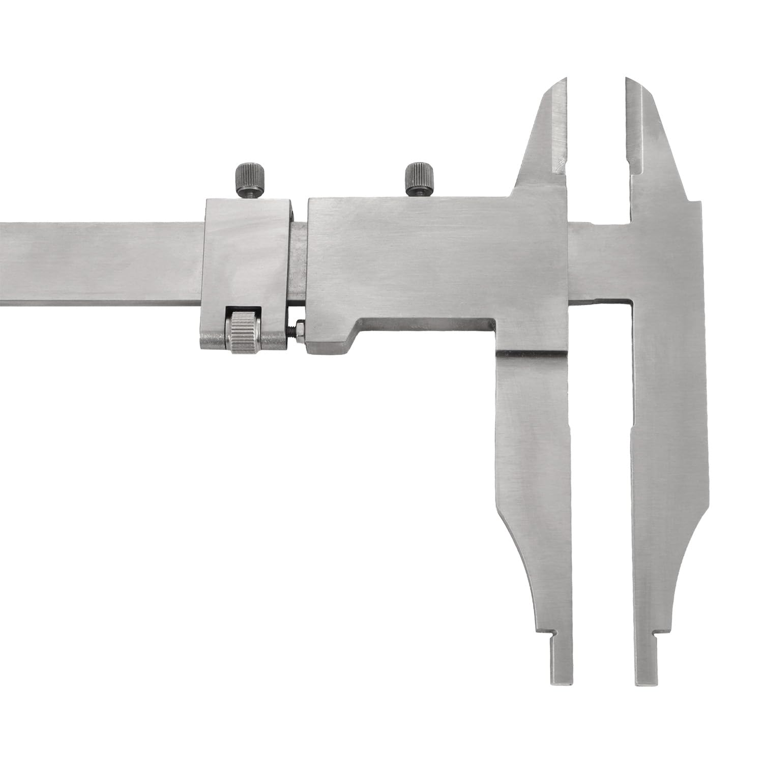 ASIMETO Werkstattmessschieber Premium 500 mm, Messerspitzen, Feineinstell. | Robuster Messschieber aus rostfreiem Stahl für Werkstatt und Industrie – Ablesung 0,05 mm, nach ISO 13385-1
