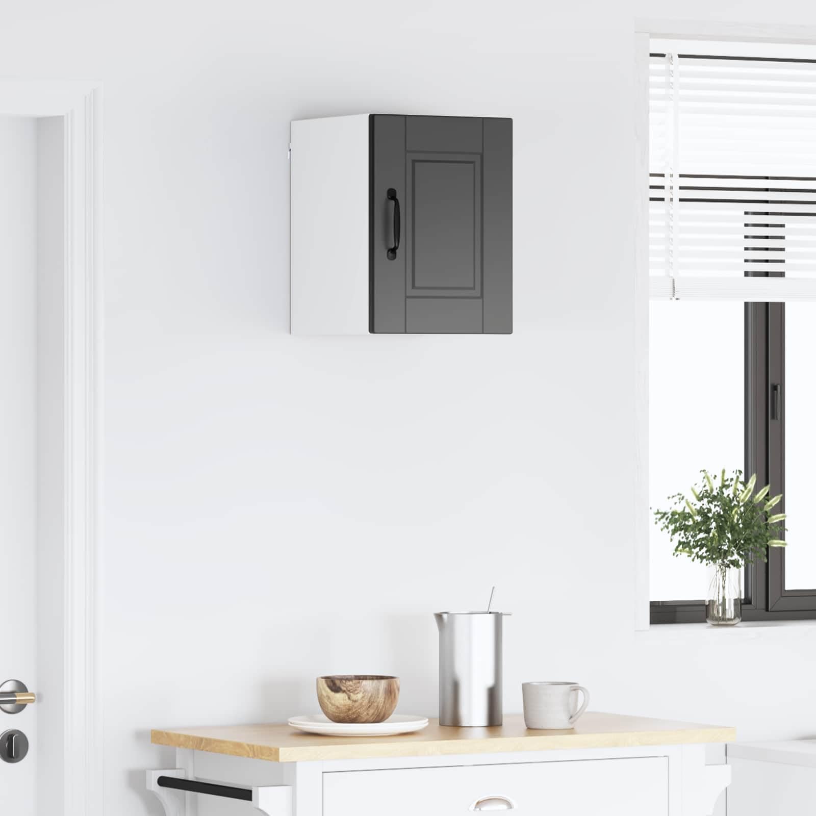 Armadietti regolabili in altezza per forno e microonde, in legno, salvaspazio, con supporto a parete e grande vano portaoggetti, facili da pulire con superficie liscia