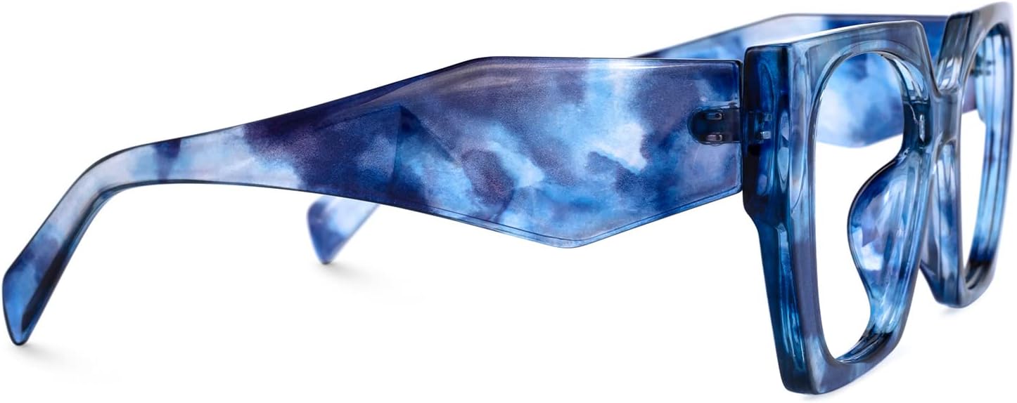 Zeelool Vintage Geometric Glasses Frame for Women with Non-prescription Clear Lens Sileidy ZJGP909372 - Image 4