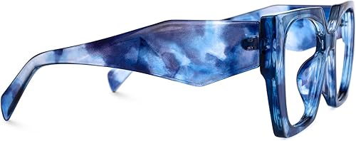 Miniatura 4 de Zeelool Marco de gafas geométricas vintage para mujer con lente transparente sin receta Fecli ZJGP909372