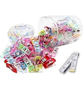 BamLue 100 Pieces Sewing Clips Multi-Color for Sewing Craft Clamps,Crafting,Crochet and Knitting,...