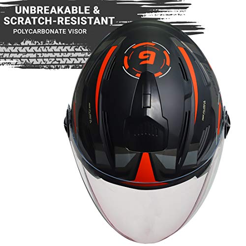 Image of Steelbird SBA-6 7Wings Gravity Open Face ISI Certified ABS Helmet