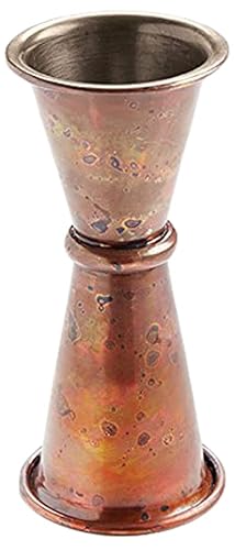 American Metalcraft ACJ2 - Jigger de cobre antiguo, 0.5 onzas x 0.75 onzas.