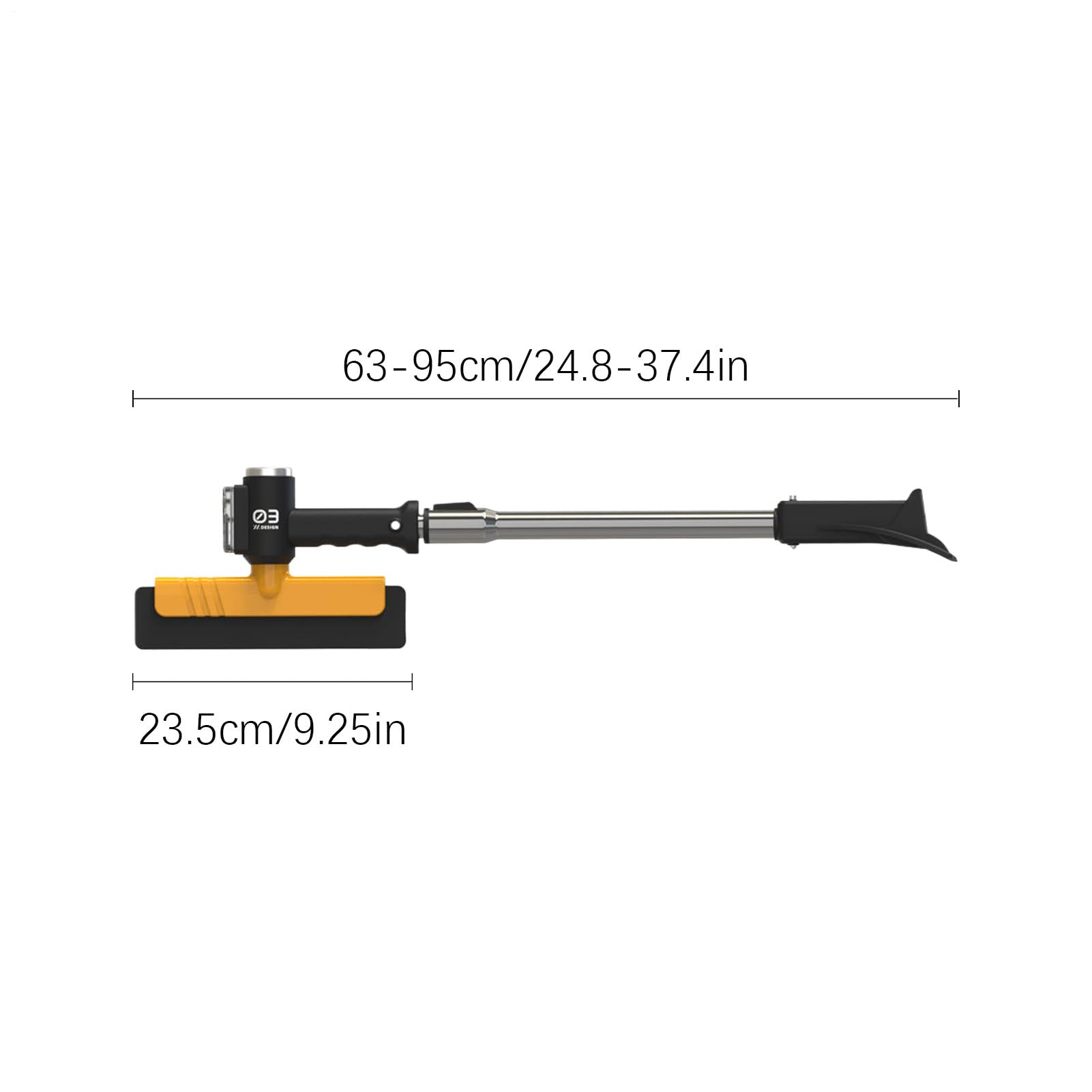 Snow Scraper Car, Light Ice Remover, chowane narzędzie do czyszczenia szyb, akcesoria do czyszczenia pojazdów zimowych, Heavy Duty Automotive Scrapers for, Windshields, Driveway, garaż, 108 cm